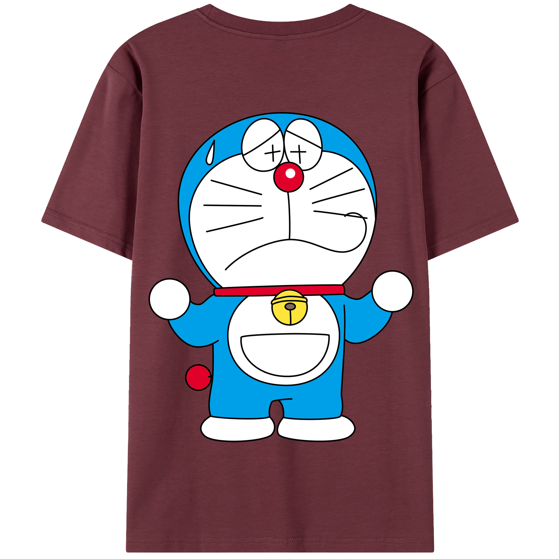 （画像用） ドラえもん Doraemon 綿100％半袖Tシャツ（背面プリント）